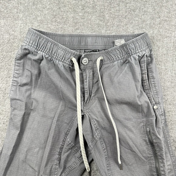 Vuori Pants Mens Small Gray Ripstop Climber Joggers Drawstring Hiker Outdoors - Picture 2 of 6
